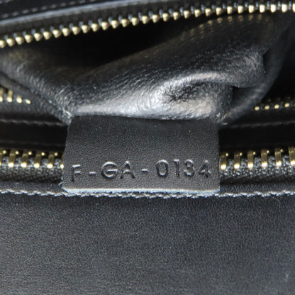 CELINE Luggage micro Handbag Leather CanvasLadies [Used]