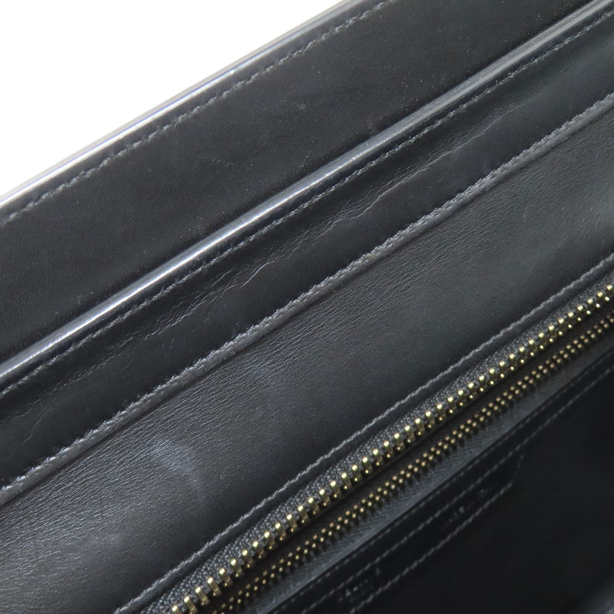 CELINE Luggage micro Handbag Leather CanvasLadies [Used]