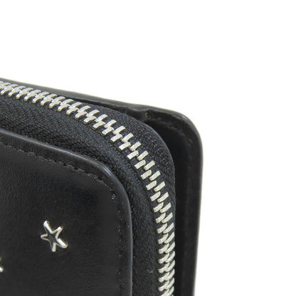 Jimmy Choo Star motif Bifold Wallet with Coin Pocket Leather Ladies [Used]