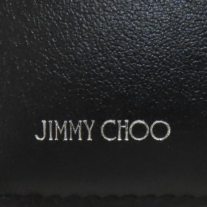Jimmy Choo Star motif Bifold Wallet with Coin Pocket Leather Ladies [Used]