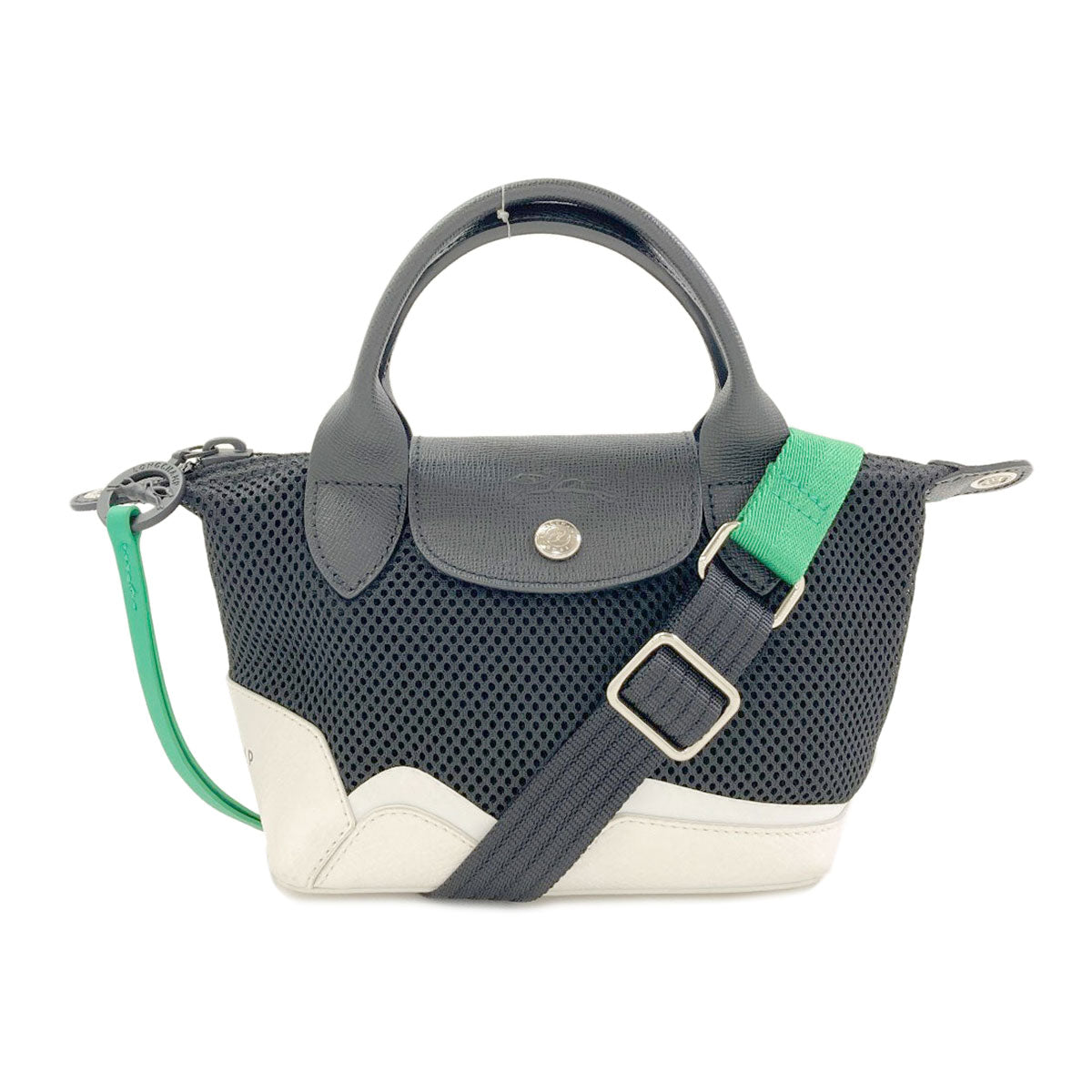 Longchamp Mesh 2WAY Handbag Polyester Ladies [Used]