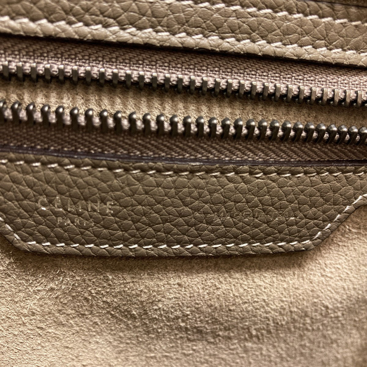 CELINE Luggage micro Handbag Calf Ladies [Used]
