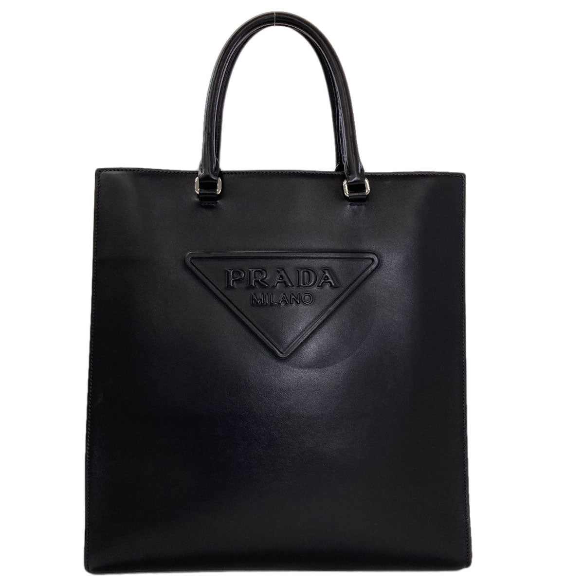 PRADA logo Handbag Calf Ladies [Used]
