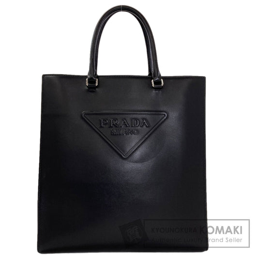 PRADA logo Handbag Calf Ladies [Used]