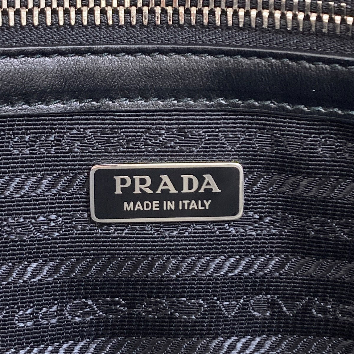 PRADA logo Handbag Calf Ladies [Used]