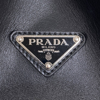 PRADA logo Handbag Calf Ladies [Used]