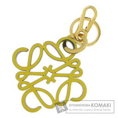 LOEWE Charm Anagram key ring Metal LeatherLadies [Used]