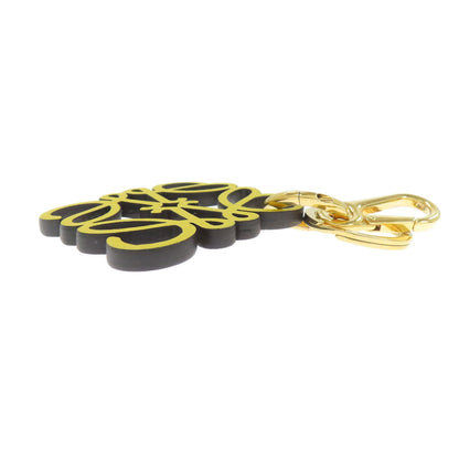 LOEWE Charm Anagram key ring Metal LeatherLadies [Used]