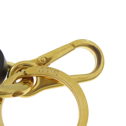 LOEWE Charm Anagram key ring Metal LeatherLadies [Used]