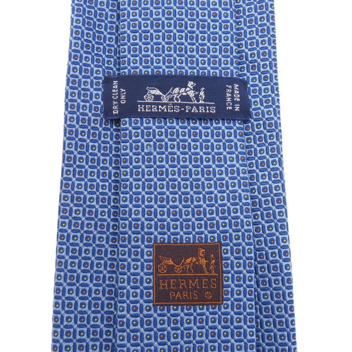 HERMES Overall handle tie Silk mens [Used]