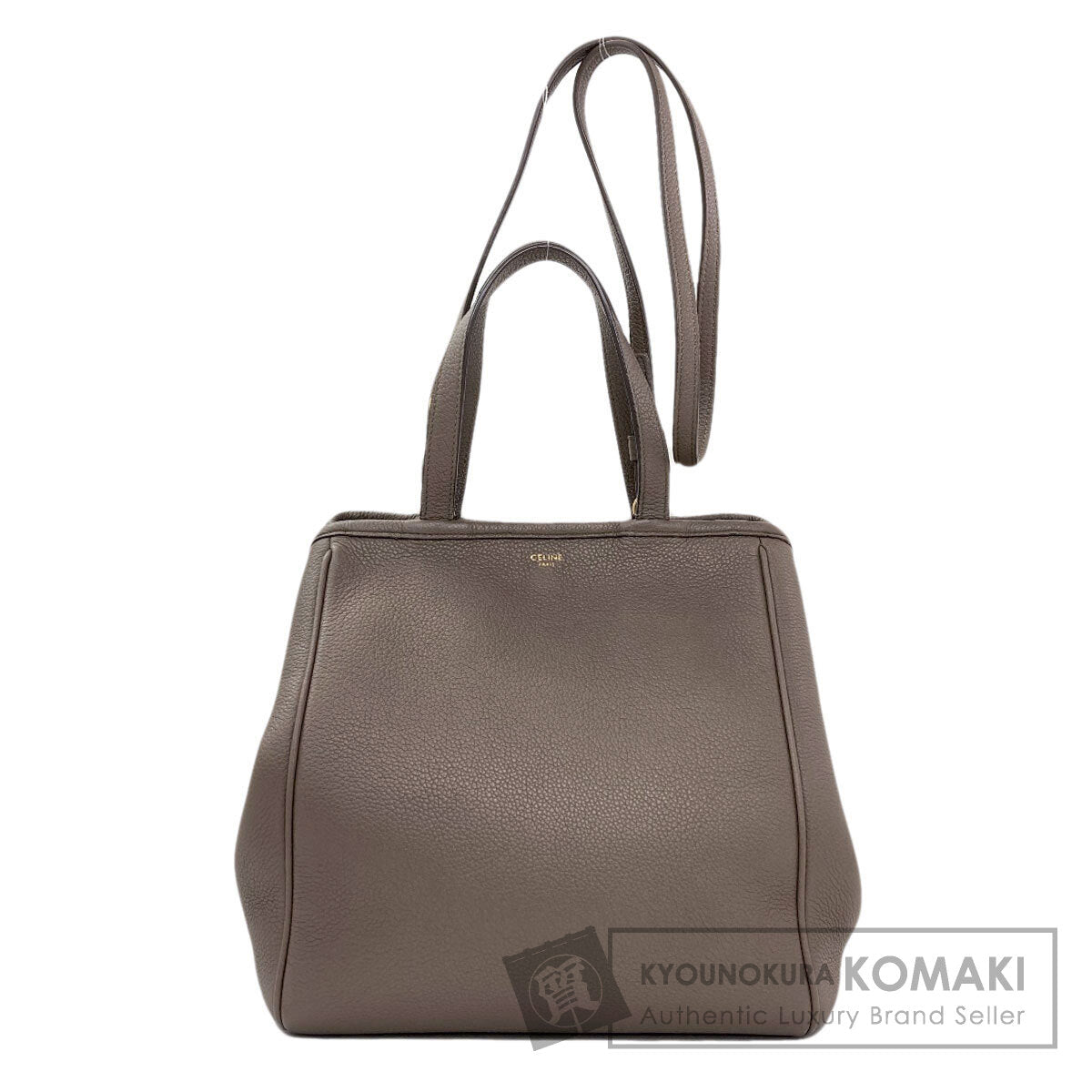 CELINE Small Fold Cabas 2WAY Tote Bag Calf Ladies [Used]