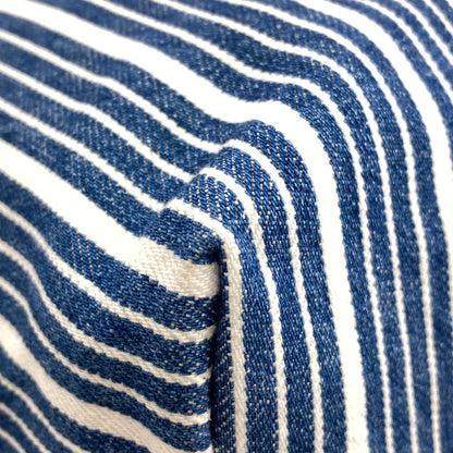 MIUMIU Stripe Tote Bag Denim Ladies [Used]