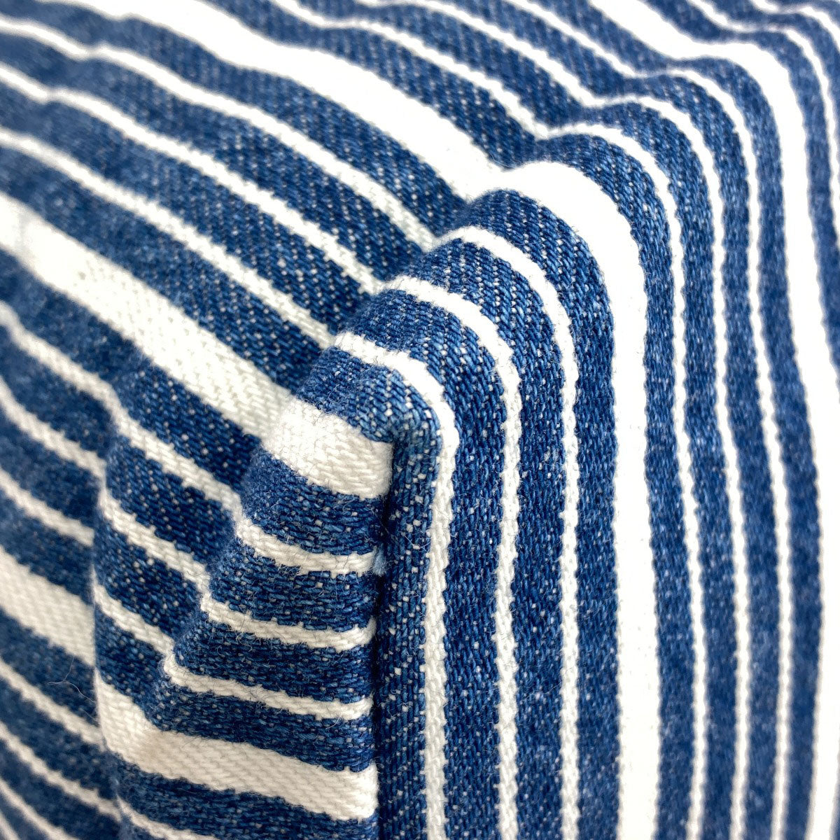 MIUMIU Stripe Tote Bag Denim Ladies [Used]