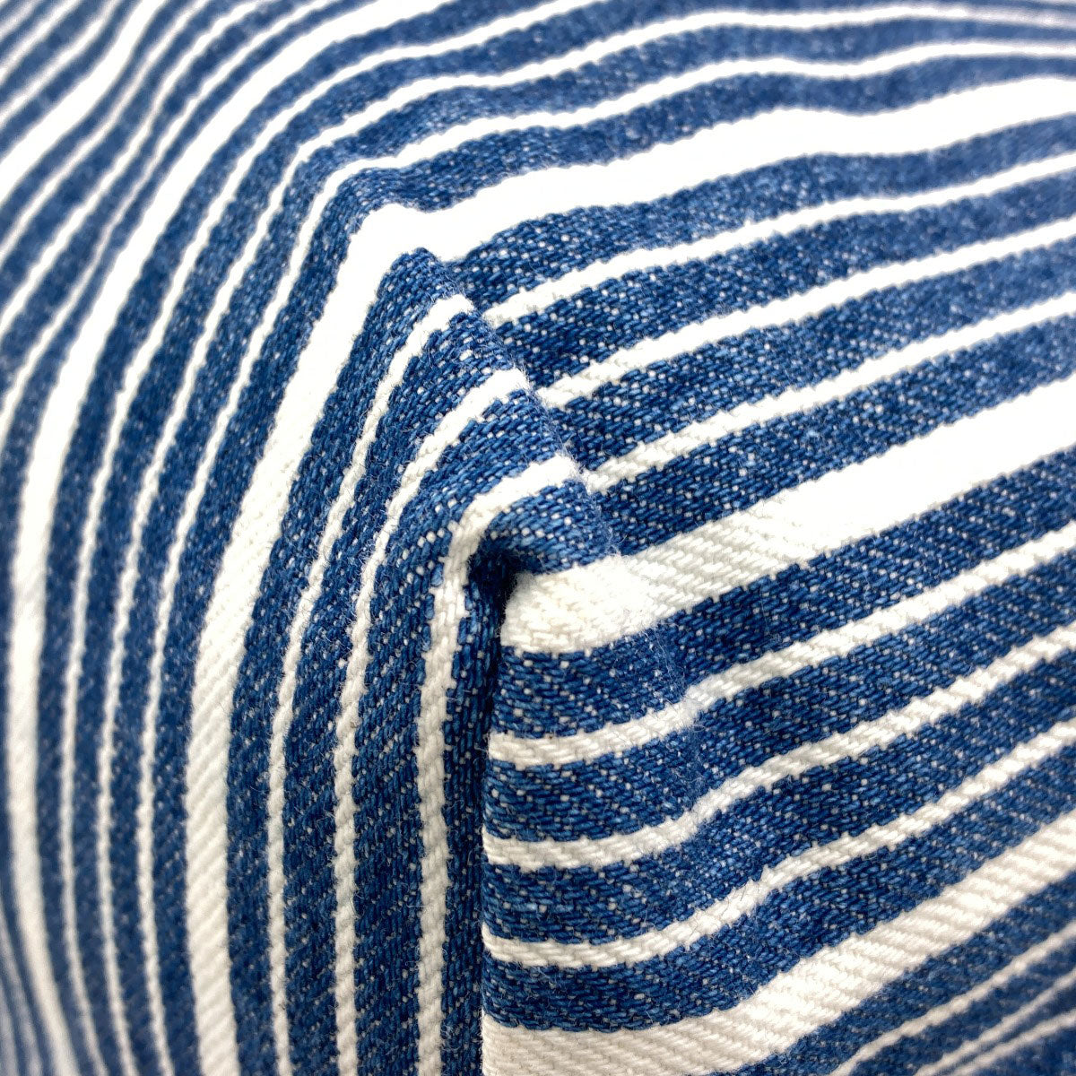 MIUMIU Stripe Tote Bag Denim Ladies [Used]