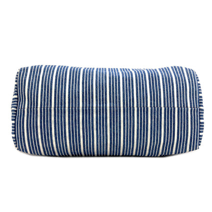 MIUMIU Stripe Tote Bag Denim Ladies [Used]