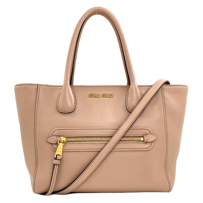MIUMIU 2WAY Tote Bag Calf Ladies [Used]