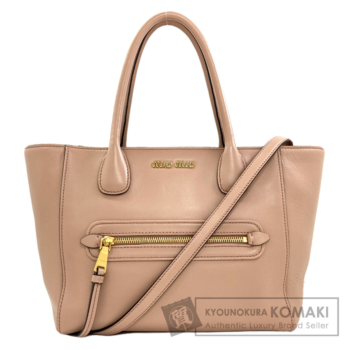 MIUMIU 2WAY Tote Bag Calf Ladies [Used]