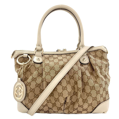 GUCCI 247902 Sukey GG 2WAY Tote Bag Canvas Ladies [Used]