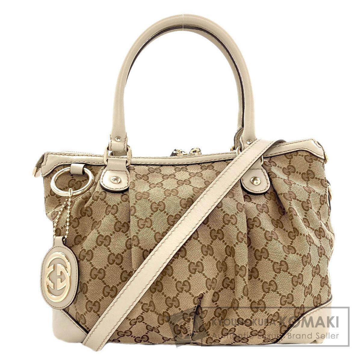 GUCCI 247902 Sukey GG 2WAY Tote Bag Canvas Ladies [Used]