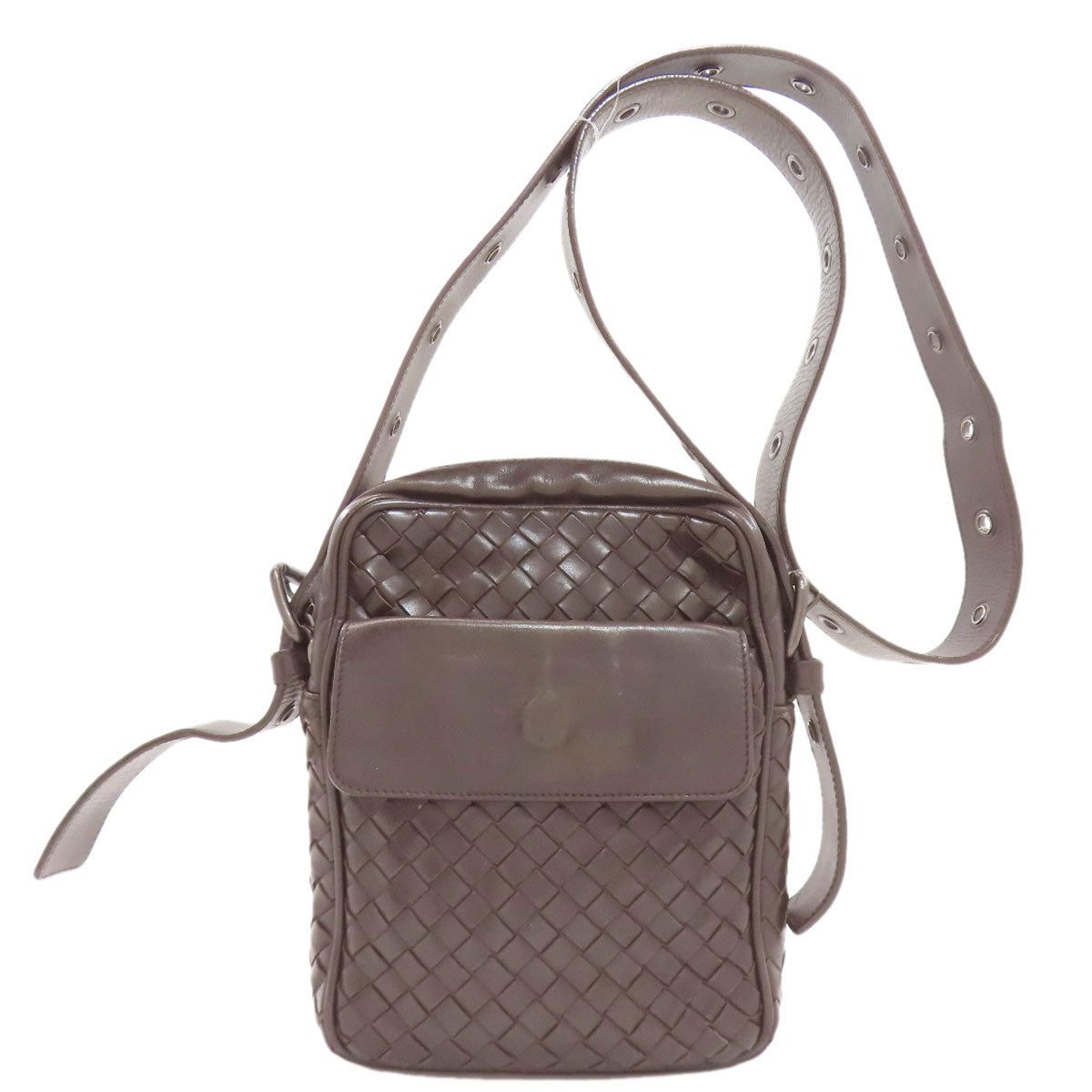 BOTTEGA VENETA Intrecciato Shoulder Bag Leather Ladies [Used]