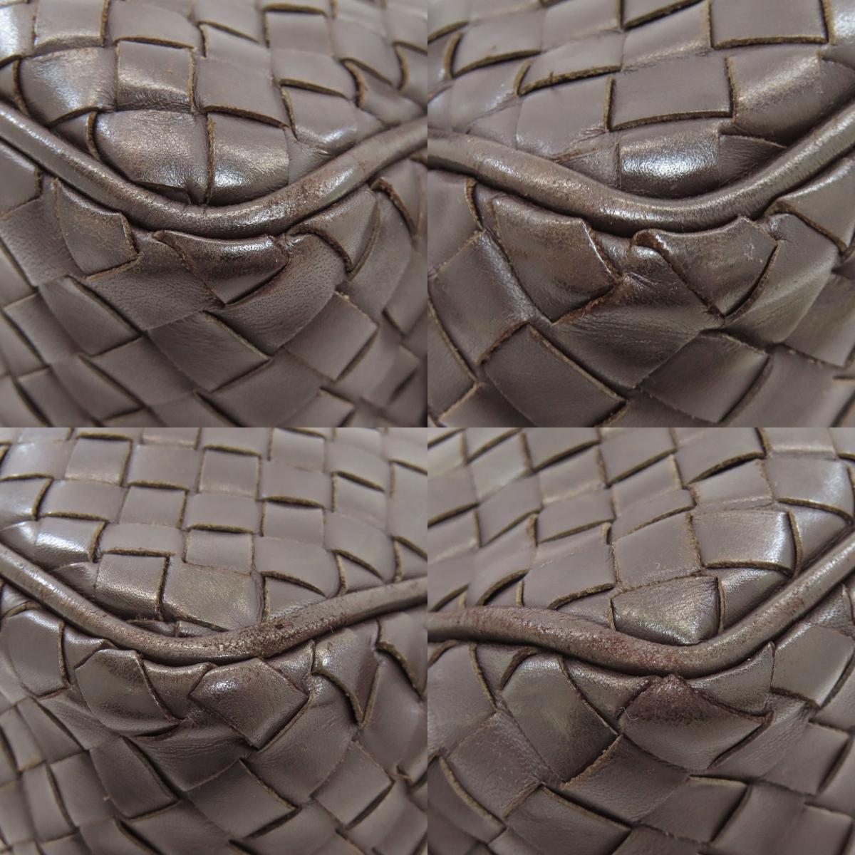 BOTTEGA VENETA Intrecciato Shoulder Bag Leather Ladies [Used]