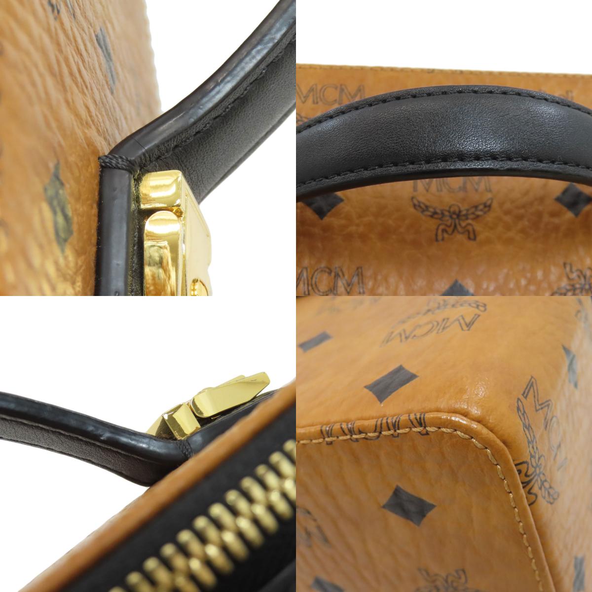 MCM logo Handbag PVC Ladies [Used]