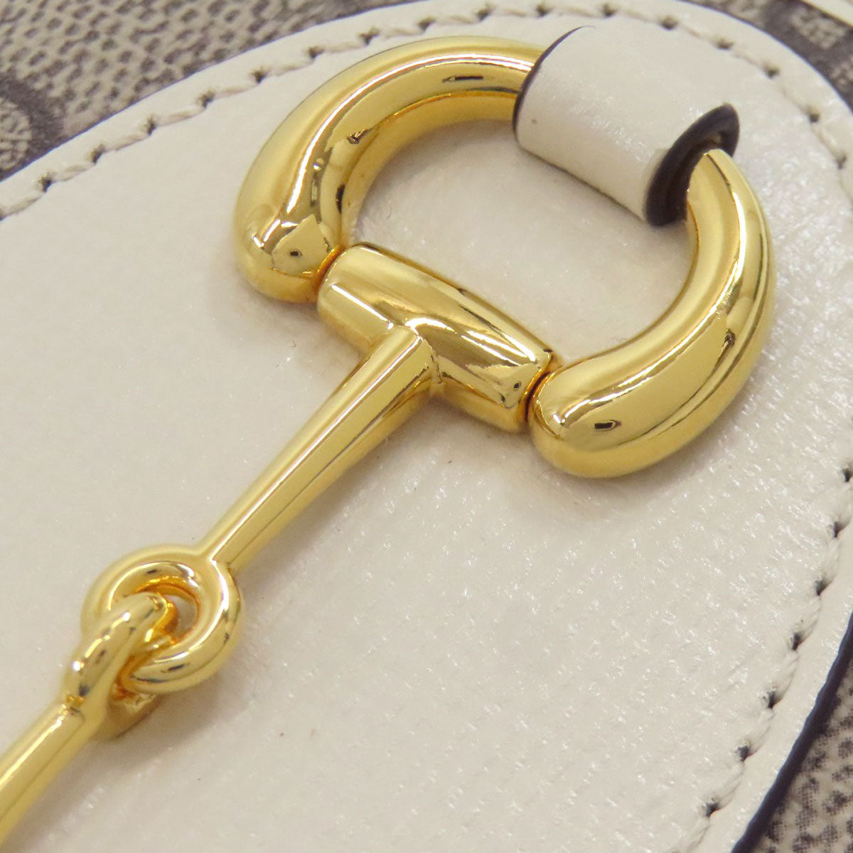 GUCCI 644462 Horsebit GG Bifold Wallet with Coin Pocket PVC LeatherLadies [Used]