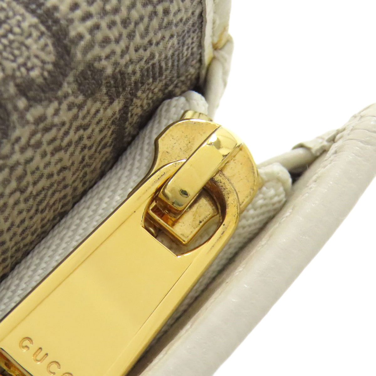 GUCCI 644462 Horsebit GG Bifold Wallet with Coin Pocket PVC LeatherLadies [Used]