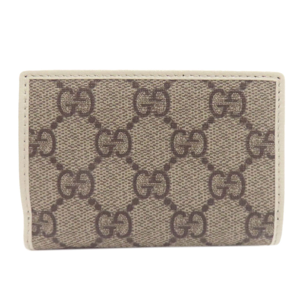 GUCCI 644462 Horsebit GG Bifold Wallet with Coin Pocket PVC LeatherLadies [Used]