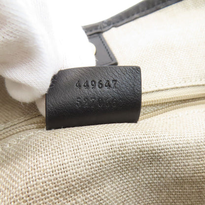 GUCCI 449647 Outlet GG Signature Micro Shima Tote Bag Calf Ladies [Used]