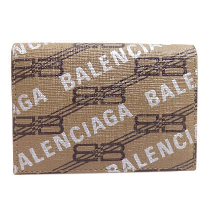 BALENCIAGA 594312 Tri-fold Wallet Mini Wallet Bifold Wallet with Coin Pocket Leather Ladies [Used]