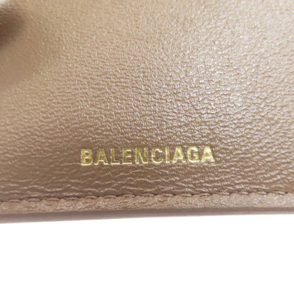 BALENCIAGA 594312 Tri-fold Wallet Mini Wallet Bifold Wallet with Coin Pocket Leather Ladies [Used]