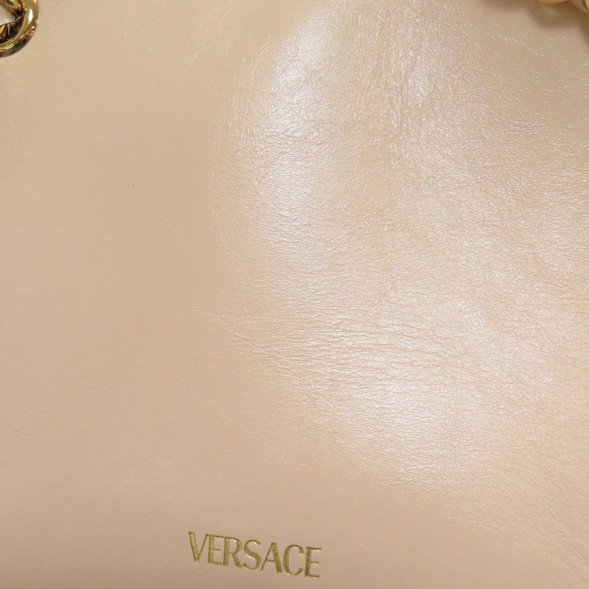 VERSACE logo Handbag Calf Ladies [Used]