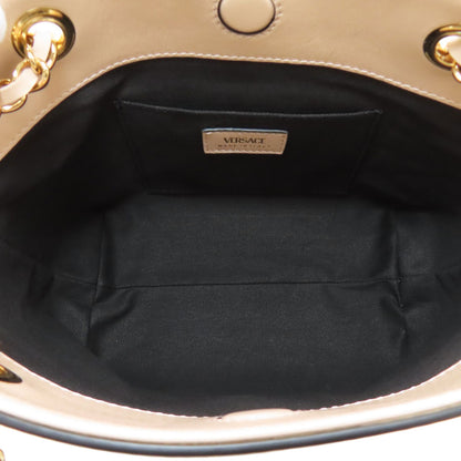 VERSACE logo Handbag Calf Ladies [Used]