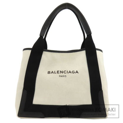 BALENCIAGA 339933 NAVY CABAS Handbag Canvas Ladies [Used]