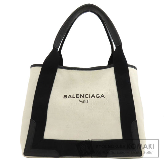 BALENCIAGA 339933 NAVY CABAS Handbag Canvas Ladies [Used]