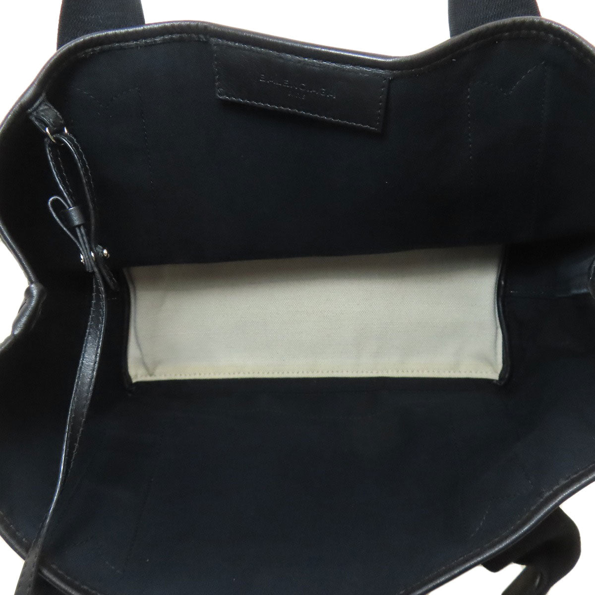 BALENCIAGA 339933 NAVY CABAS Handbag Canvas Ladies [Used]