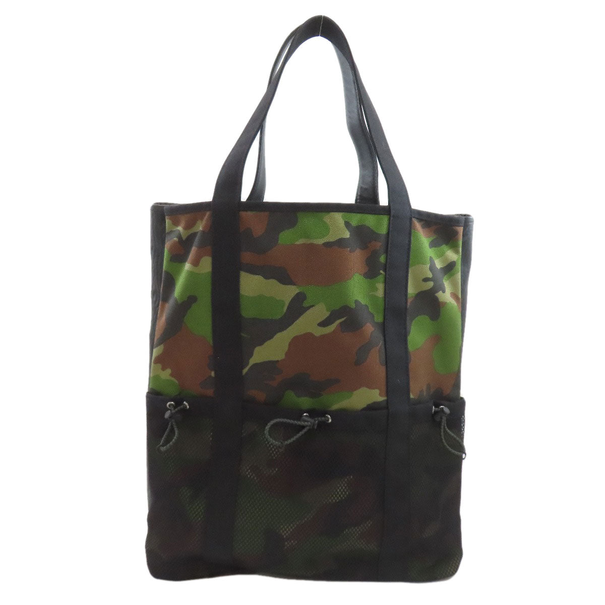 MCM Camouflage pattern Tote Bag Canvas LeatherLadies [Used]