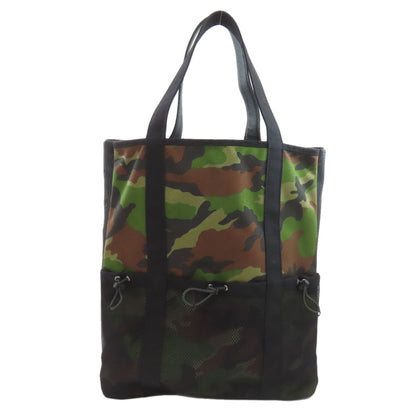 MCM Camouflage pattern Tote Bag Canvas LeatherLadies [Used]