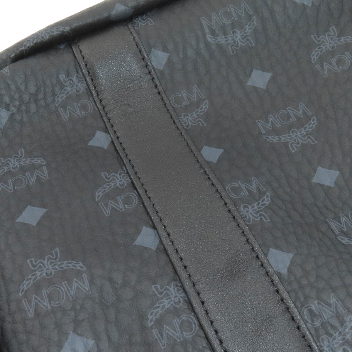 MCM Camouflage pattern Tote Bag Canvas LeatherLadies [Used]