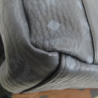 MCM Camouflage pattern Tote Bag Canvas LeatherLadies [Used]