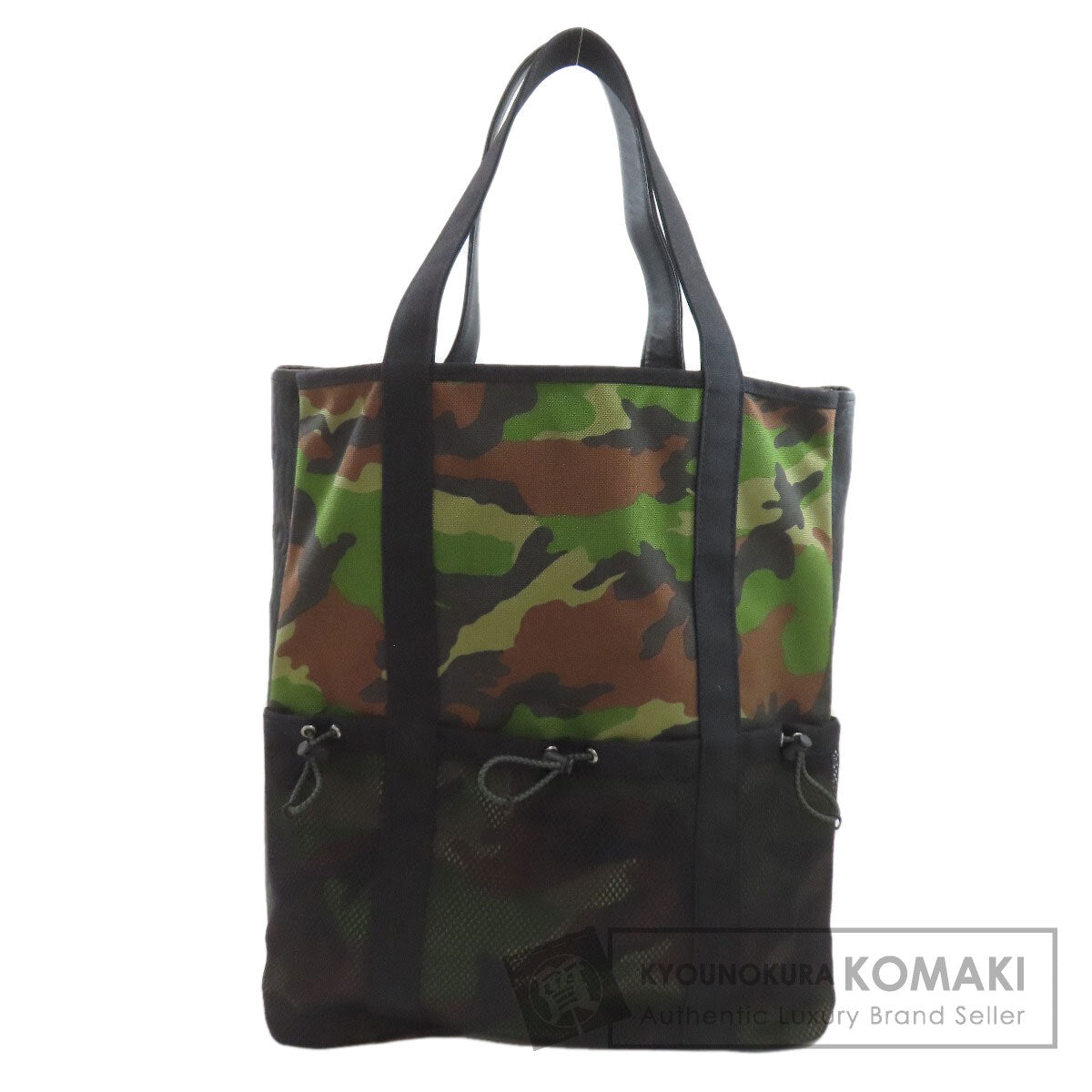MCM Camouflage pattern Tote Bag Canvas LeatherLadies [Used]