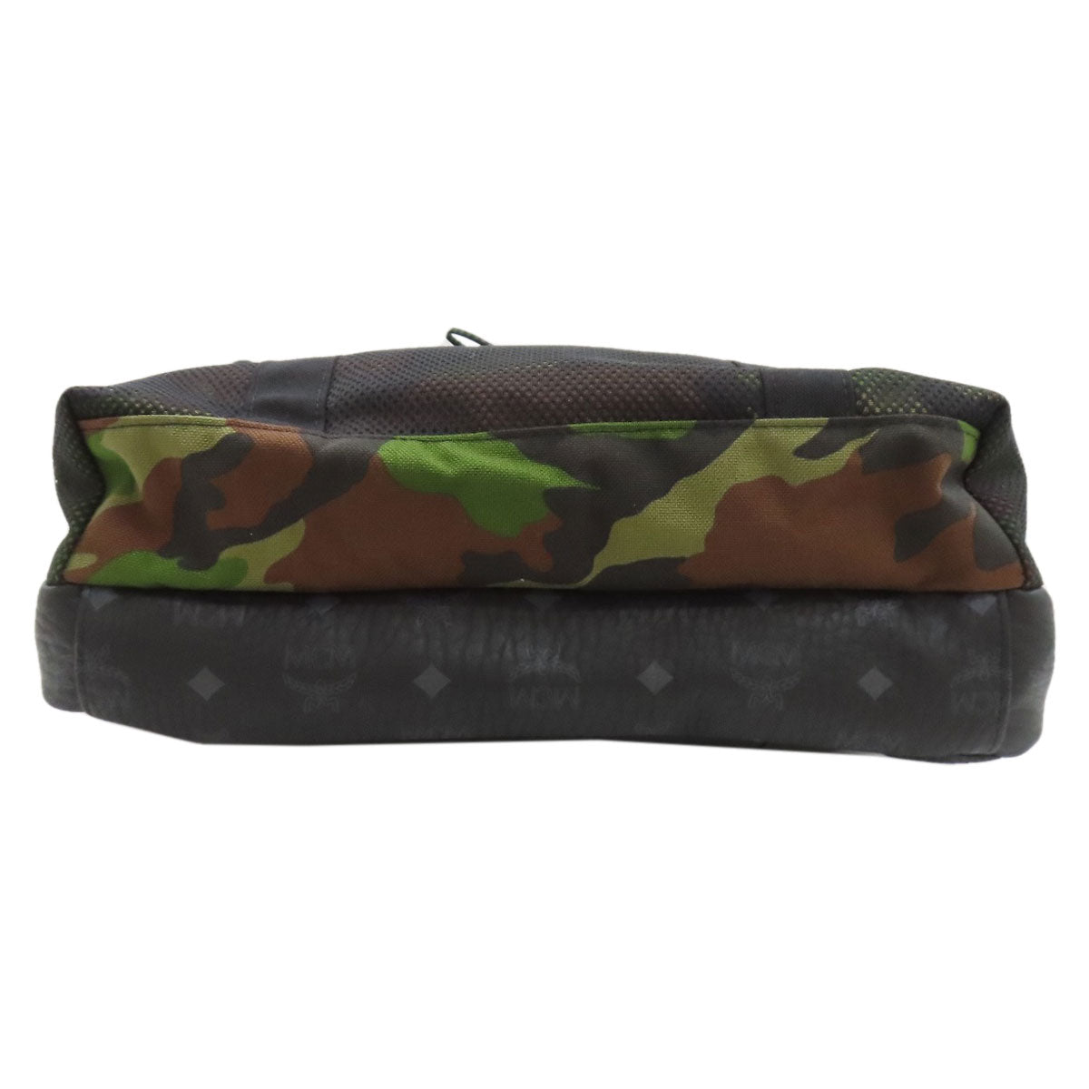 MCM Camouflage pattern Tote Bag Canvas LeatherLadies [Used]