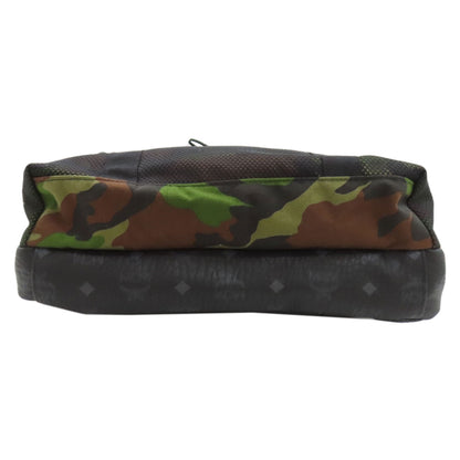 MCM Camouflage pattern Tote Bag Canvas LeatherLadies [Used]