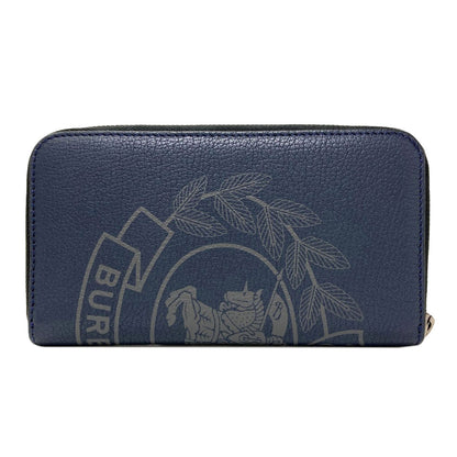 BURBERRY Logo motif Long wallet (with coin pocket) Leather Ladies [Used]