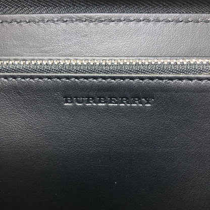 BURBERRY Logo motif Long wallet (with coin pocket) Leather Ladies [Used]