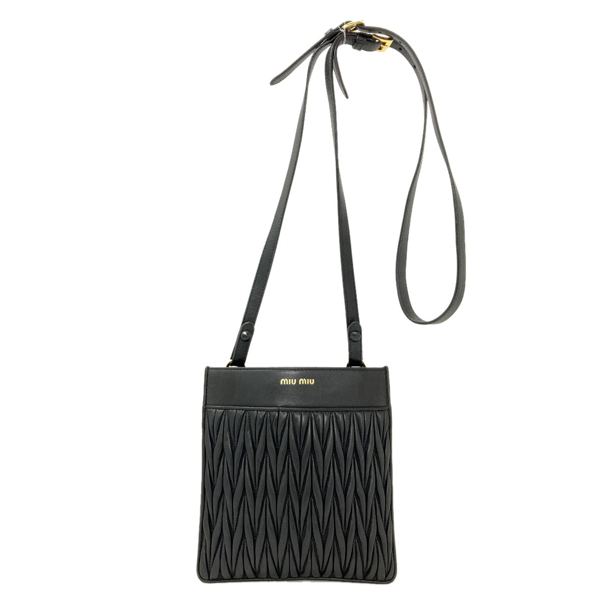 MIUMIU Materasse Shoulder Bag Leather Ladies [Used]