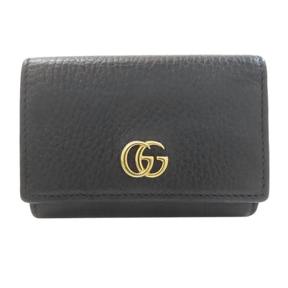GUCCI 644407 GG Marmont Bifold Wallet with Coin Pocket Leather Ladies [Used]