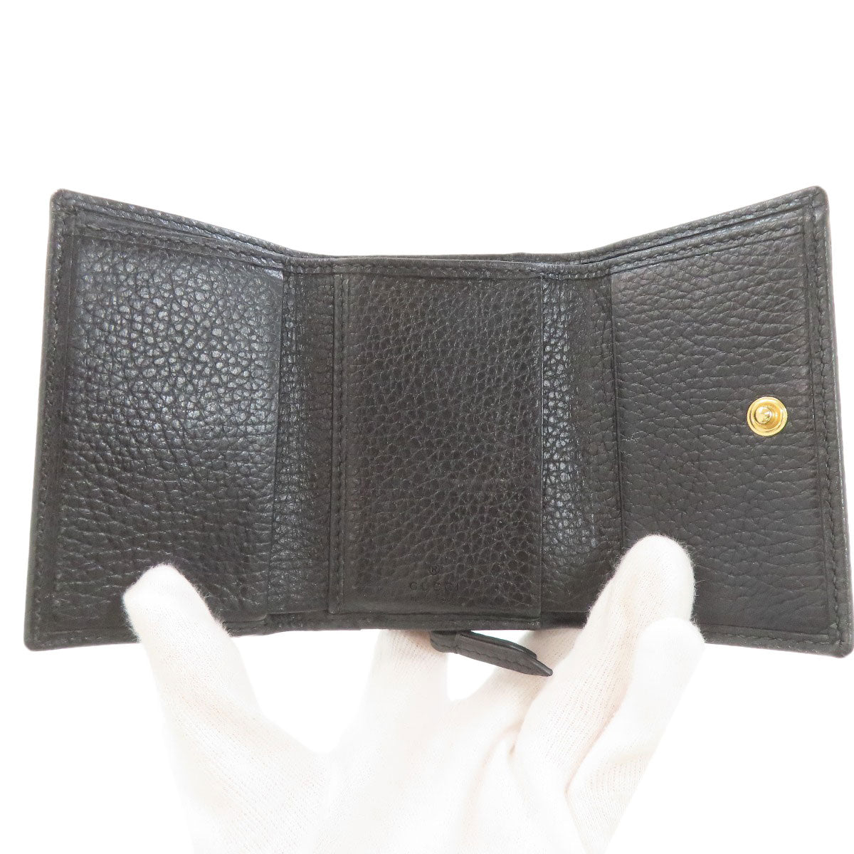 GUCCI 644407 GG Marmont Bifold Wallet with Coin Pocket Leather Ladies [Used]