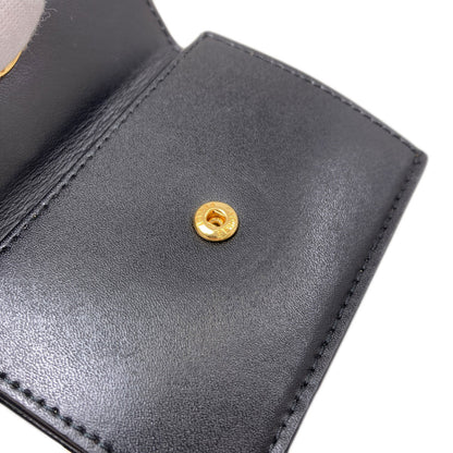 FENDI F is Fendi Micro Trifold Wallet Bifold Wallet with Coin Pocket Calf Ladies [Used]